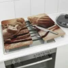 Herdabdeckplatten "Brot-Design" 2er-Set Basilico