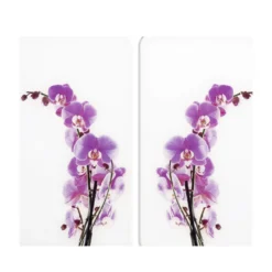 Herdabdeckplatten 2er Set Orchideenblüte WENKO