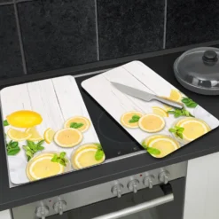 Herdabdeckplatten 2er Set Zitronen WENKO