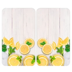 Herdabdeckplatten 2er Set Zitronen WENKO