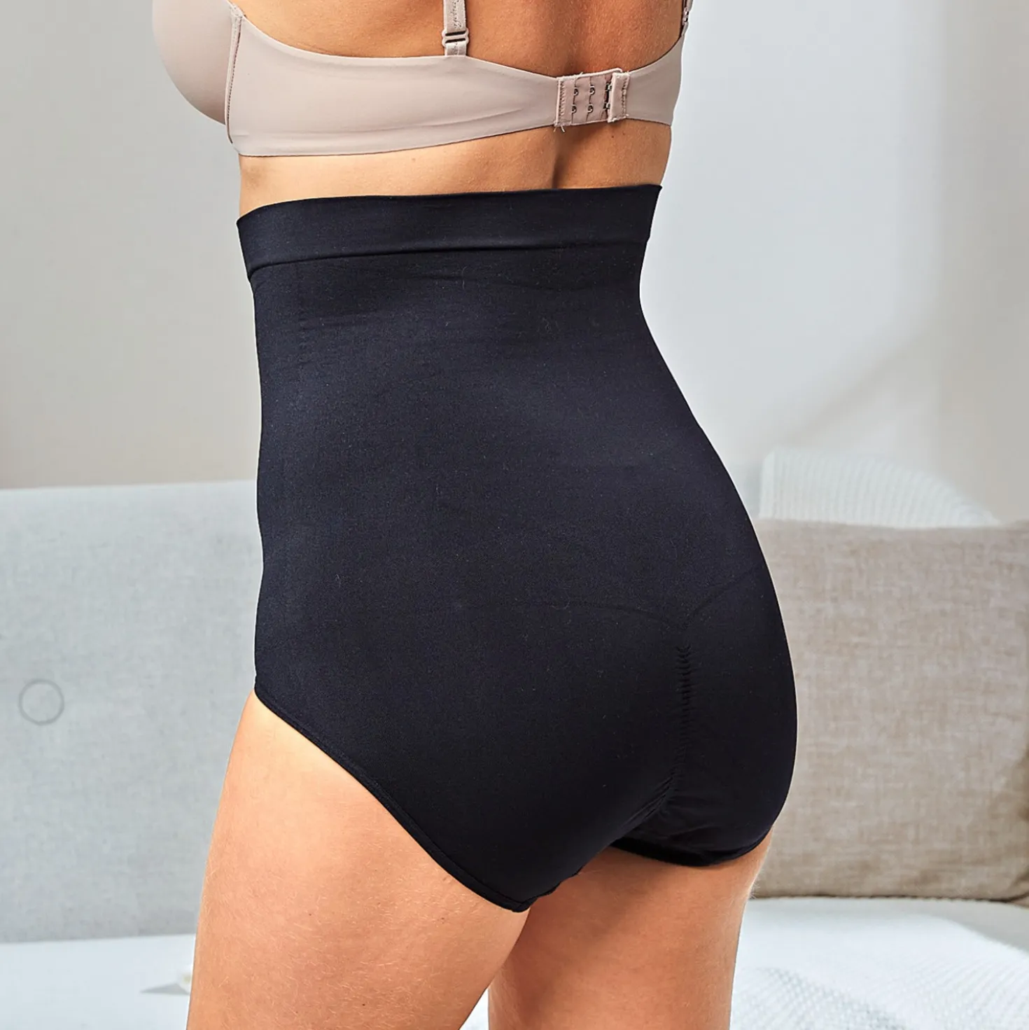 High Waist Slip 3er-Set weiß+schwarz+haut