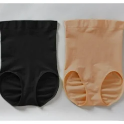 High-Waist-Slip schwarz + beige Java, 2er-Set