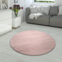 Hochflor-Teppich RABBIT 780 Pink Rund Paco Home