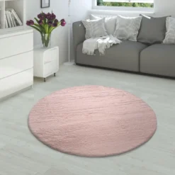 Hochflor-Teppich RABBIT 780 Pink Rund Paco Home