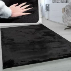 Hochflor-Teppich RABBIT 780 Schwarz Rechteckig Paco Home