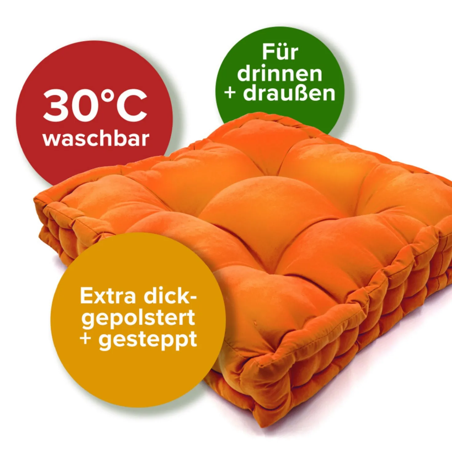 Hochsitzkissen terrakotta