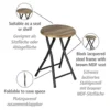 Hocker Forio Beistelltisch & Pflanzenhocker WENKO