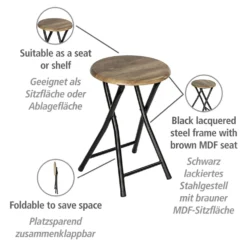 Hocker Forio Beistelltisch & Pflanzenhocker WENKO
