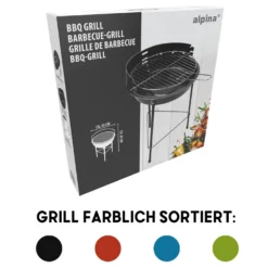 Holzkohlegrill BBQ alpina