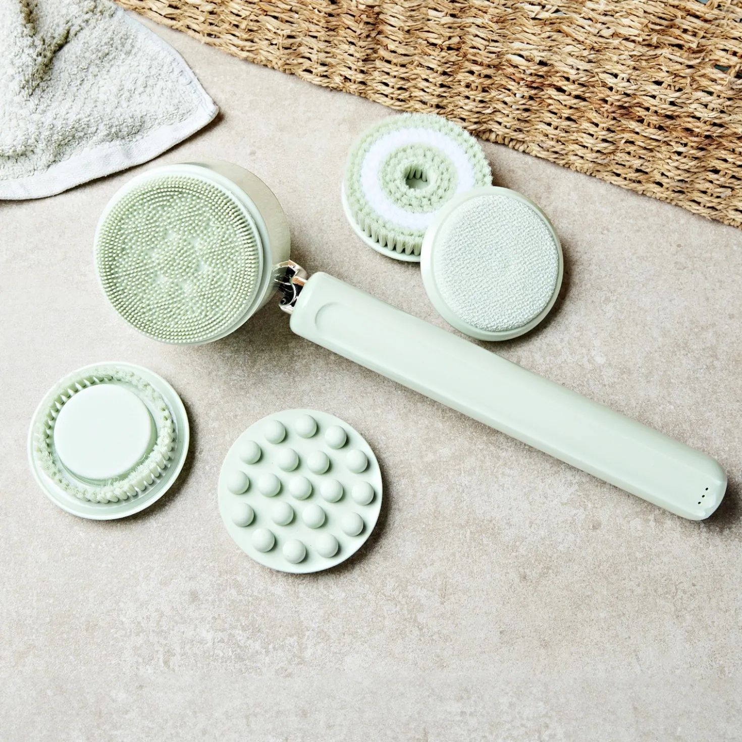5-in-1 Elektrische Massagebürste