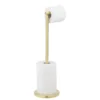 2-in-1 Stand-Toilettenpapierhalter Gold WENKO