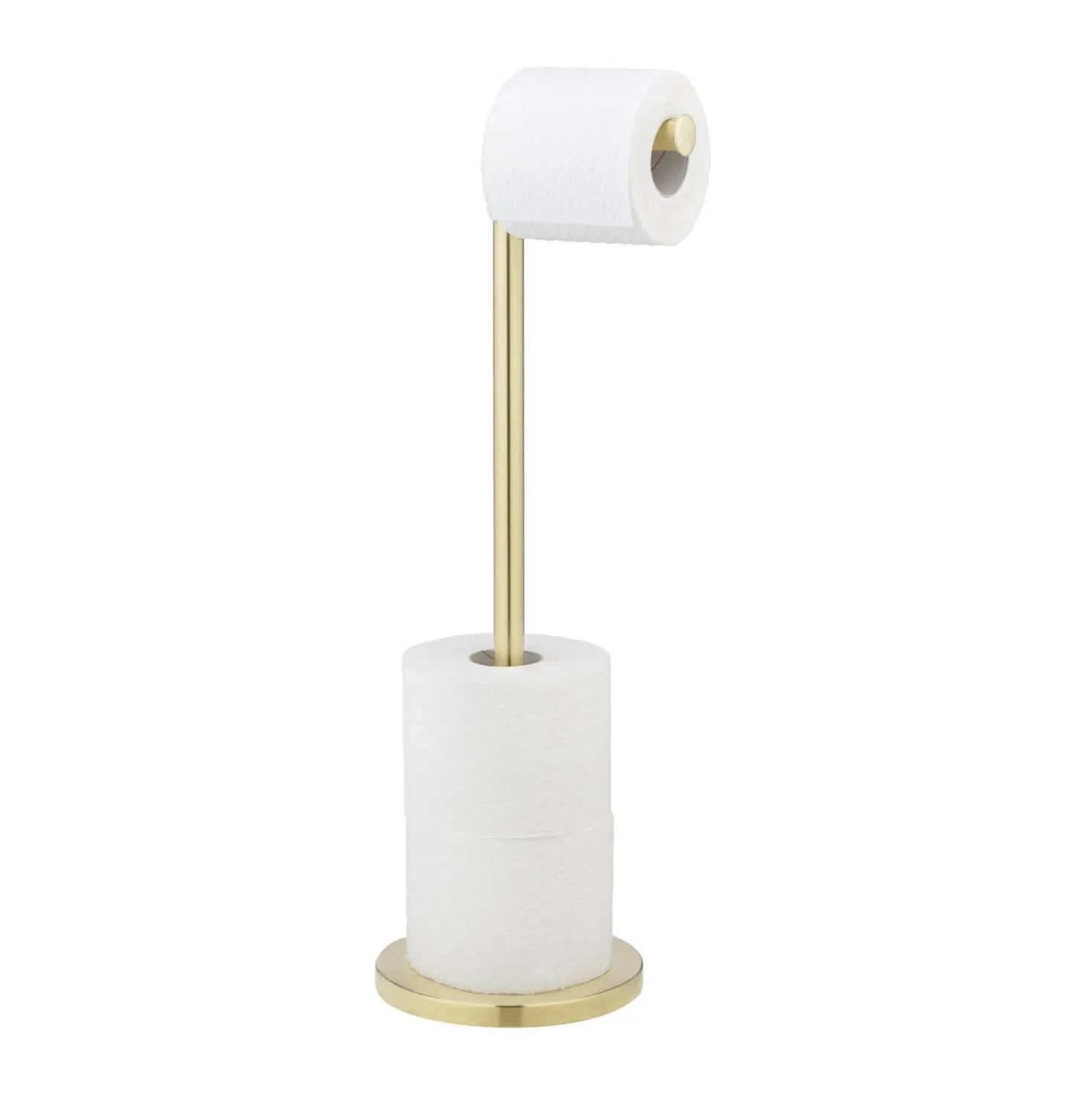 2-in-1 Stand-Toilettenpapierhalter Gold WENKO