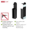 2-in-1 Toilettenpapierhalter „Agira“ Schwarz WENKO