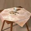 Jacquard-Mitteldecke roségold, 85x85 cm
