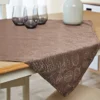 Jacquard-Mitteldecke taupe Eldo 85x85 cm