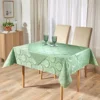 Jacquard-Tischdecke hellgrün 130 x 170 cm Eldo