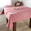 Jacquard-Tischdecke 130 x 170 cm altrosa