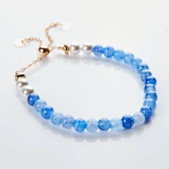 Jade-Armband mit Süßwasserperlen
