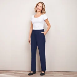 Jersey Komfort-Hose blau
