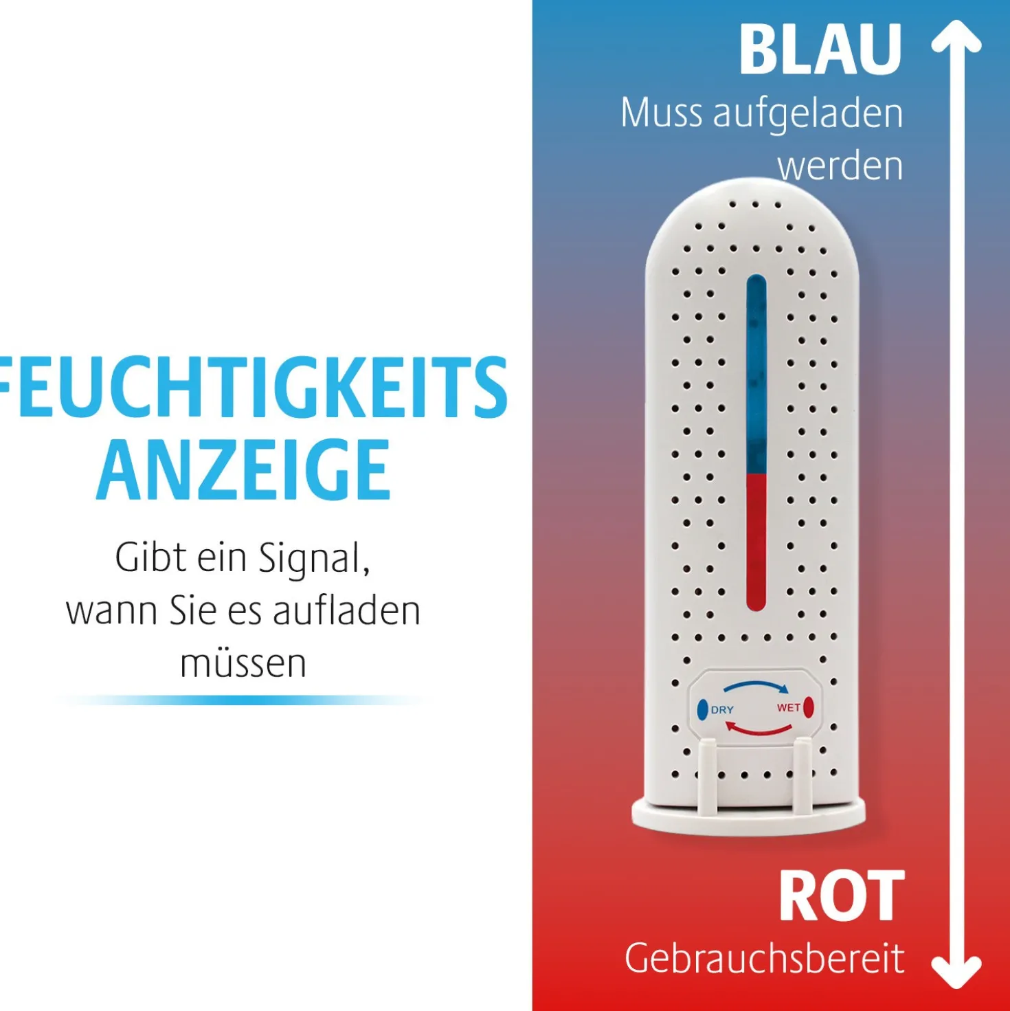 Kabelloser Mini-Luftentfeuchter Clarsen – USB-aufladbar & kompakt