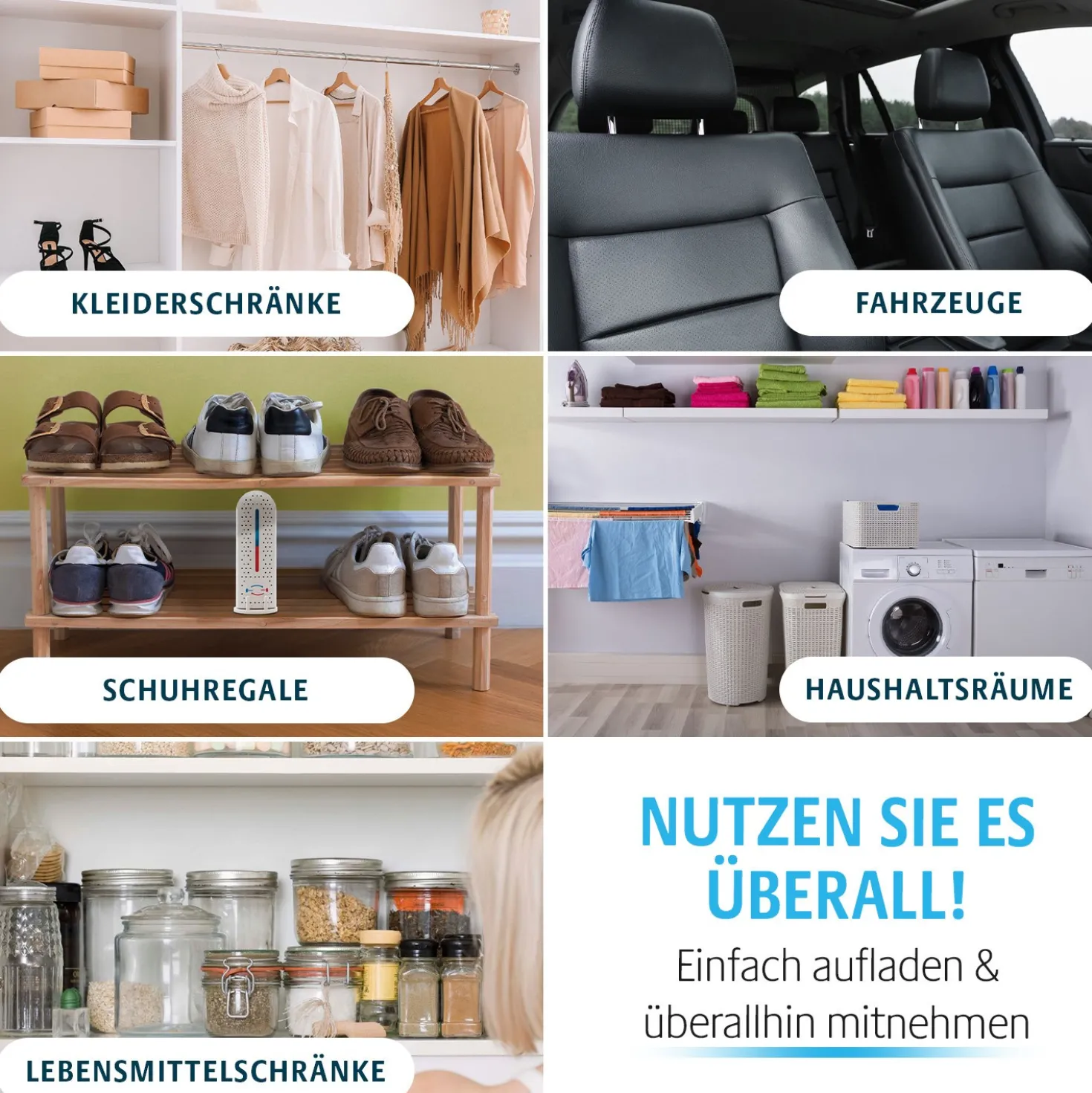 Kabelloser Mini-Luftentfeuchter Clarsen – USB-aufladbar & kompakt