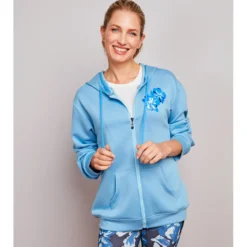 Kapuzenjacke mit Blütenprint Amélie di Santi