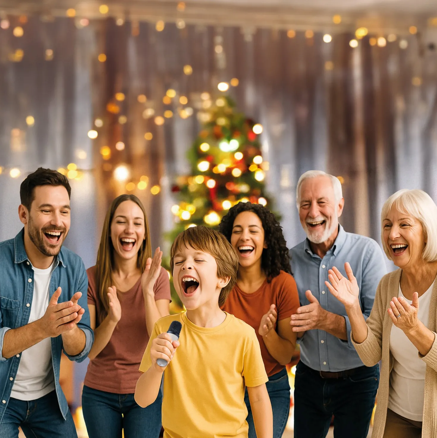 Karaoke-Lautsprecher mit Bluetooth & 2 Mikrofonen Bergström