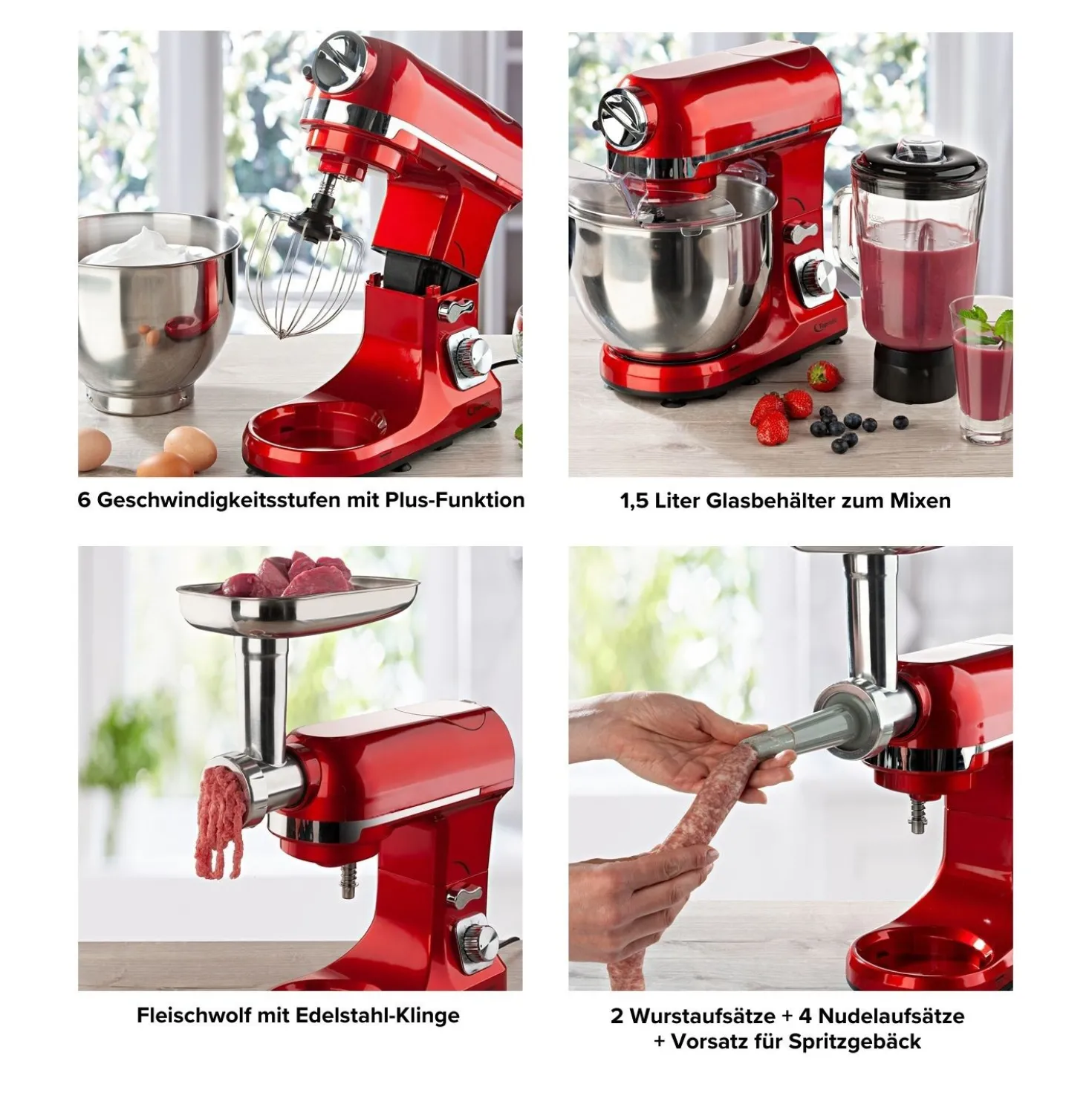 Küchenmaschine 3-in-1 Topmatic Basilico