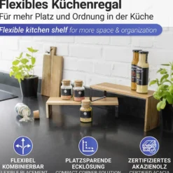 Küchenregal Vali Akazie WENKO