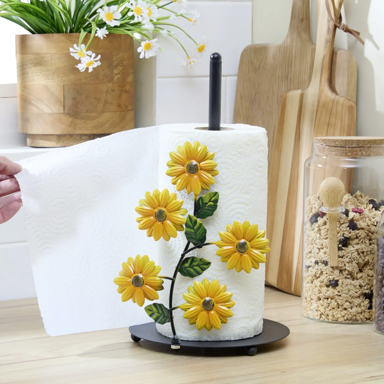 Küchenrollenhalter "Sonnenblumen" Basilico