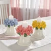 Kerzenhalter "Rosenblüten" blau Eldo