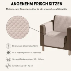 Kühlender Sesselschoner creme Eldo