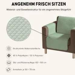 Kühlender Sesselschoner grün Eldo