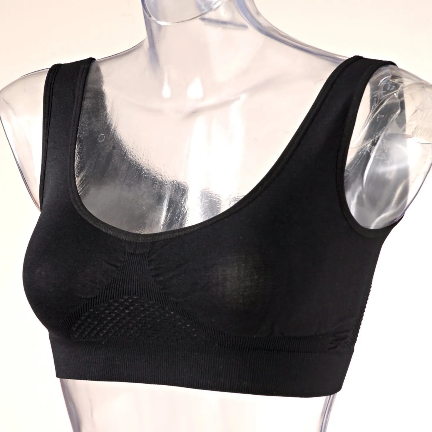 Kühlender Soft-BH weiß + hautfarben + schwarz, 5er-Set
