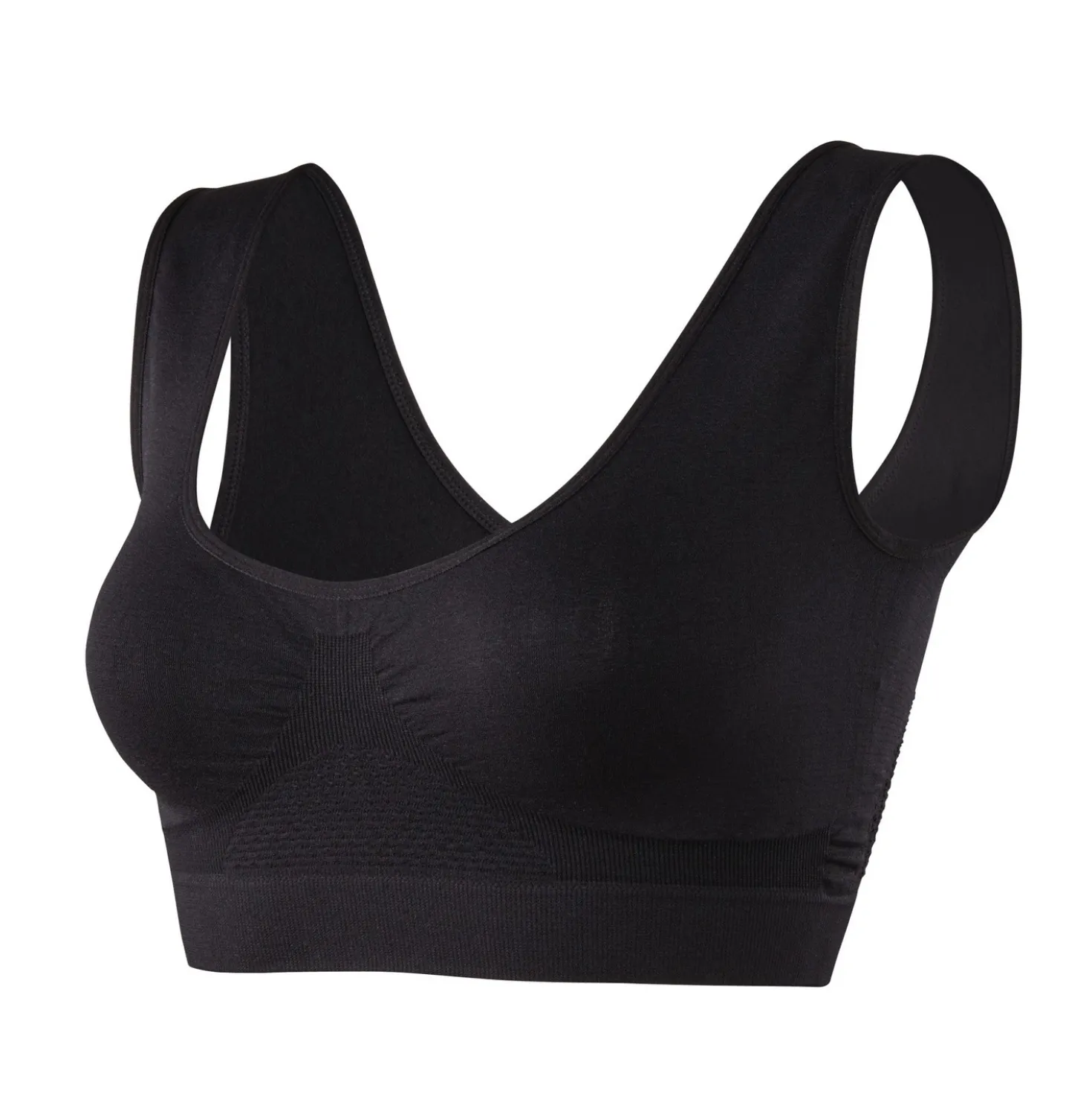 Kühlender Soft-BH weiß + haut + schwarz + hellblau + rosa, 5er-Set