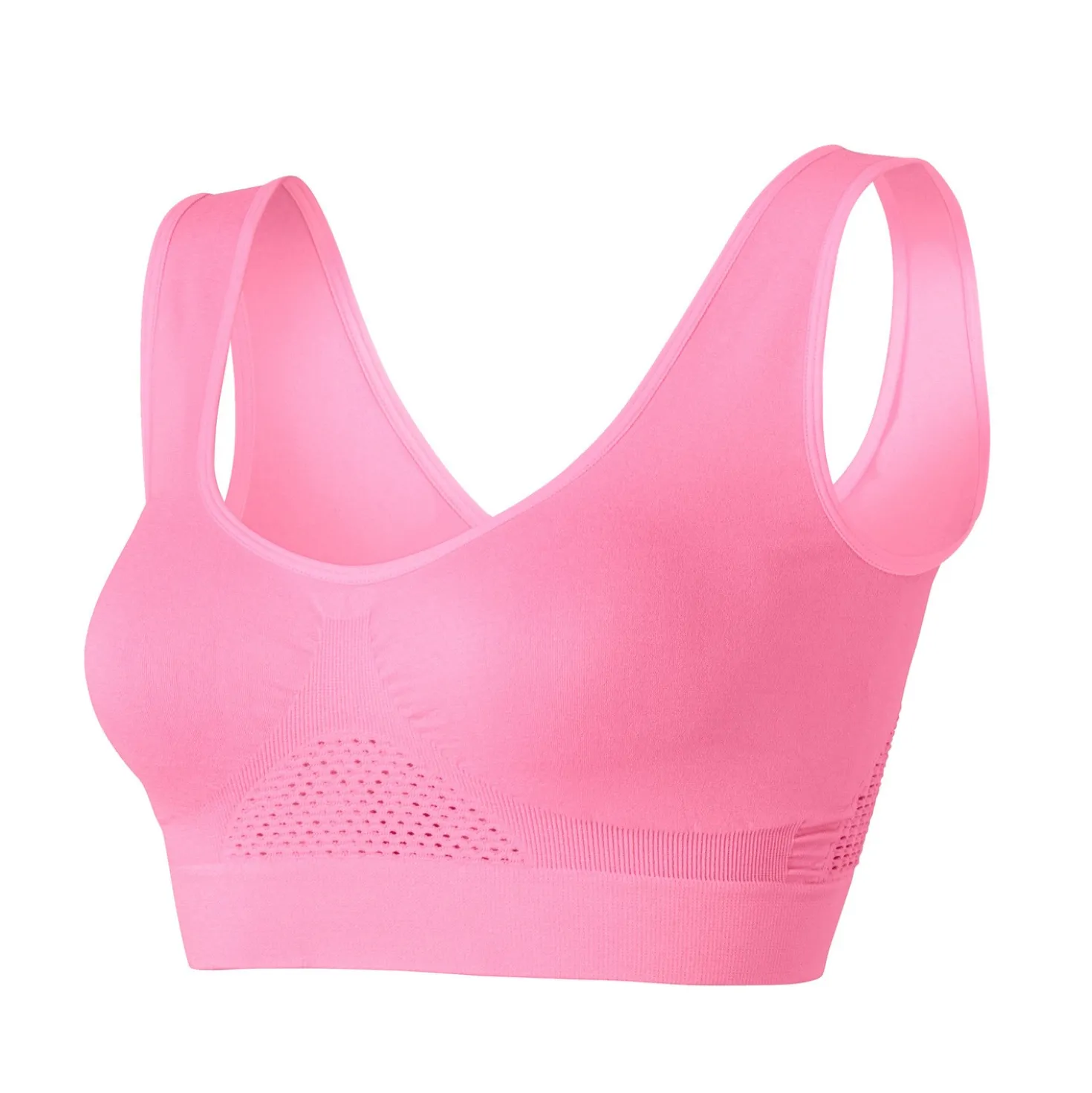 Kühlender Soft-BH weiß + haut + schwarz + hellblau + rosa, 5er-Set