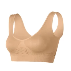 Kühlender Soft-BH weiß + haut + schwarz + hellblau + rosa, 5er-Set