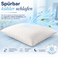 Kühlendes Kissen mit Kupferfasern