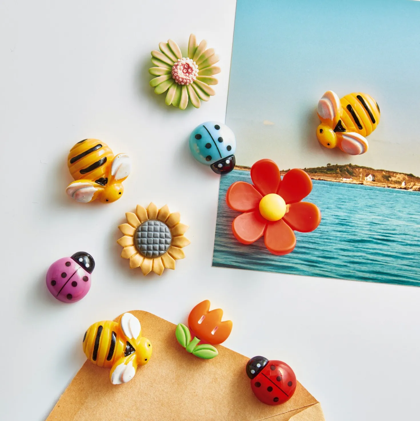 Kühlschrank-Magnete "Blumenwiese" 10er-Set