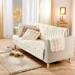 Kissen "Bubble-Fleece" 40 x 60 cm braun Eldo