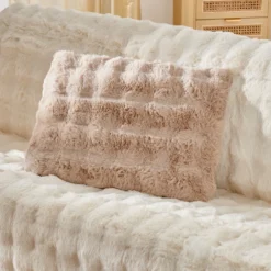 Kissen "Bubble-Fleece" 40 x 60 cm braun Eldo