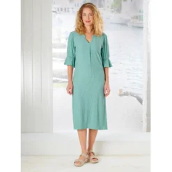 Kleid "Clara" salbei bügelfrei