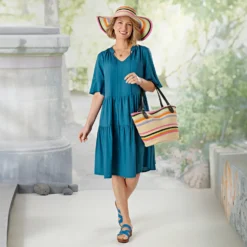 Kleid "Kathi" blau