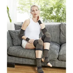 Knie-Bandage mit Kupfer schwarz