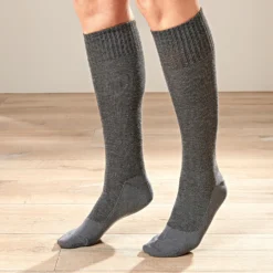 Kniestrümpfe mit Metallic-Effekt extra weit 3er-Set