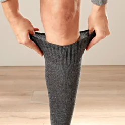 Kniestrümpfe mit Metallic-Effekt extra weit 3er-Set
