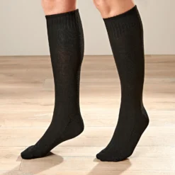 Kniestrümpfe mit Metallic-Effekt extra weit 3er-Set