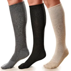 Kniestrümpfe mit Metallic-Effekt extra weit 3er-Set
