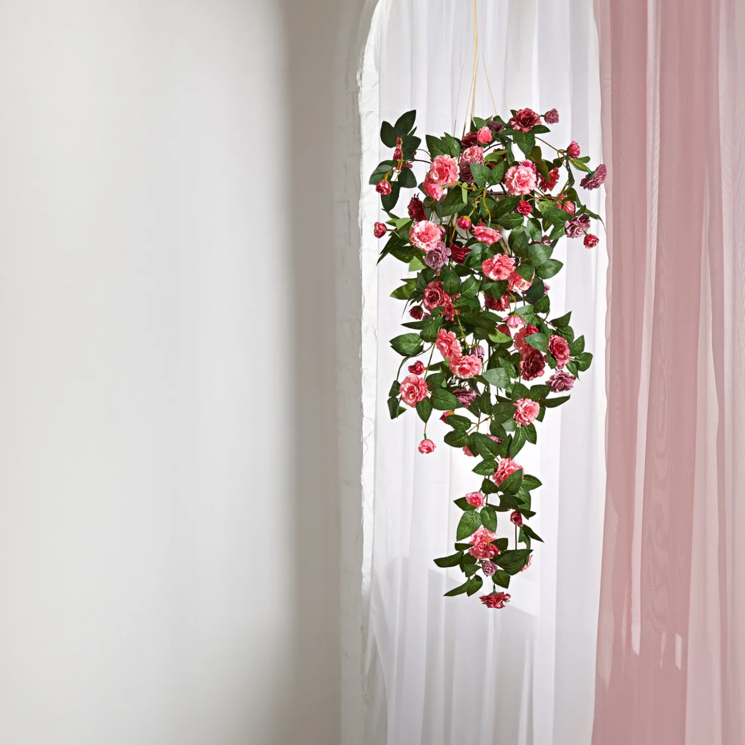 Künstliches Hängebouquet Nelken 80 cm Eldo