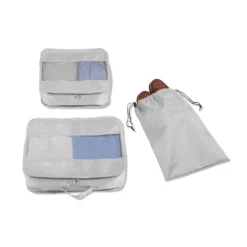 Koffer-Organizer-Set mit Kleidertaschen und Schuhbeutel, 3-tlg.